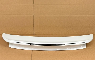 ✨2014-2019 PORSCHE 911 TURBO DECK LID ACTIVE SPOILER WING WHITE THIRD LIGHT OEM Foto 1 de 4