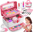 Kit de maquillage pour enfants pour fille, lavable prétention robe ensemble de beauté véritable étui cosmétique