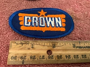 Vintage Crown Gas & Öl Aufnäher Patch - Bild 1 von 1
