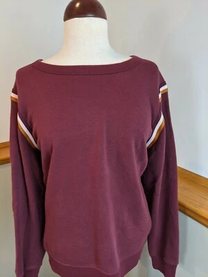 OLD NAVY Cuello Redondo Manga Larga Polar Pullover Rayas Sudadera Para Mujer XL Foto 1 de 4