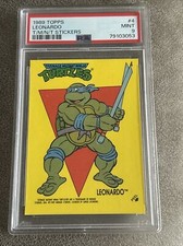 PSA 9 Leonardo #4 1989 Topps TMNT Stickers