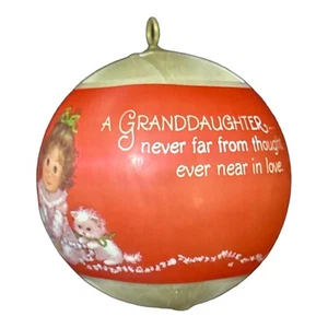 Granddaughter Never Far From Thought Ever Love Christmas Ball Ornament Hallmark - Picture 1 of 5