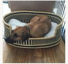 Medium Dog House Natural Handmade Pet  Cat Bed With Foam Warm Puppy Furniture 
