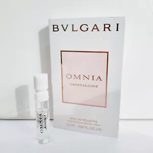 Bvlgari Omnia Crystalline Eau de Toilette mini Spray Fragrance, 1.5ml, Brand NEW - Picture 1 of 4