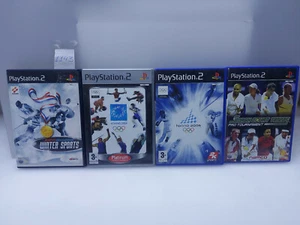 4 Pcs PS2 PlayStation 2 Olympic Games Athens 2004,Torino 2006,ESPN Winter,Tennis - Picture 1 of 12