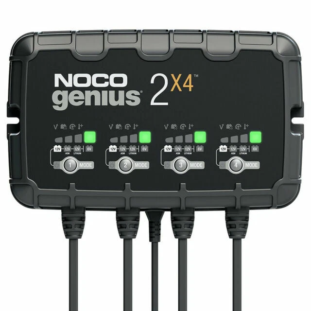 NOCO GENIUS2X4 4-Bank 8A 12V Battery Charger