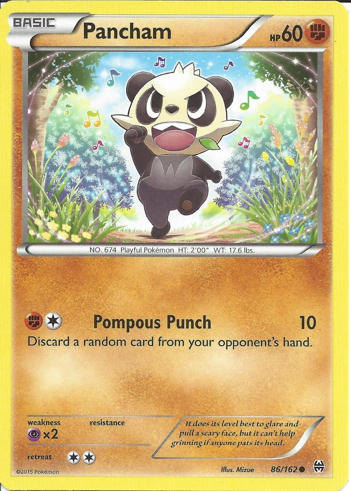 86/162 Pancham Common: Pokemon Trading Card Game XY-08 Break Through - Image 1 of 1