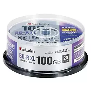 Verbatim Blu-ray Disc 20 mandrino 100 GB 4X velocità BD-R XL stampabile VBR520YP20SD4 - Foto 1 di 8