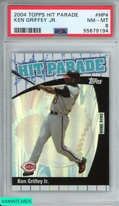 Topps Hit Parade Ken Griffey Jr 2004 #hp4 Cincinnati Reds Hof PSA 8 casi nuevo-como nuevo - Imagen 1 de 3