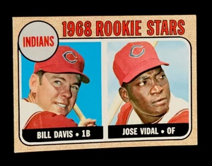 1968 Topps Indians Rookie Stars RC #432 Cleveland Indians, Davis & Vidal - Imagen 1 de 2