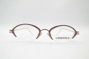 Vintage Lagerfeld 4332 05 Kupfer Braun Halbrand Brille Brillengestell NOS - Picture 1 of 6