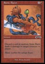 Magic the Gathering MTG Sonic Burst (103) Exodus   LP