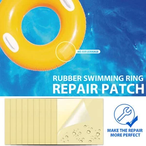 10x Self-Adhesive PVC Repair Patches For Inflatable Pool Boats Air Mattress Tool - Picture 1 of 12