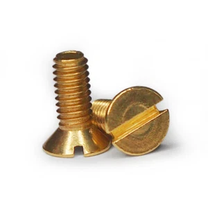 Senkkopfschrauben Messing Senkschrauben DIN 963 Gewindeschrauben M2 • M3 • M4 - Bild 1 von 5