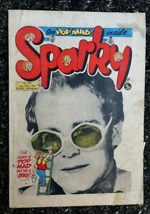 Very Rare SPARKY Comic 1975 Elton John Cover. Brilliant Music Memorabilia item.
