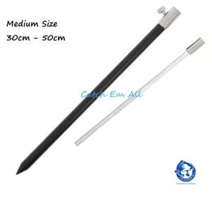 1 x Medium 30-50cm Bank Stick Black Aluminium BankStick NGT Carp Fishing - Picture 1 of 4