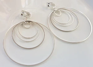OHRCLIPS CLIPS  VERSILBERT CREOLEN  6 cm - Bild 1 von 2