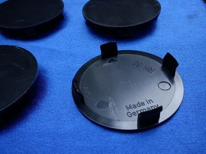4x Nabenkappen Felgendeckel 60mm 54,5mm für Alufelgen schwarz RH60 - Picture 1 of 6