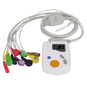 CE TLC6000 24 h OLED Dynamic Holter ECG 12-lead EKG Recorder Monitor+PC Software - Picture 1 of 12