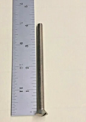 1/4-20 X 4" Slotted OVAL Head Machine Screw Steel bolt (25 pieces)  - Image 1 of 4