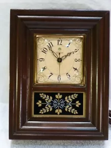 Orologio Vintage Telechron Elettrico Modello 3H161 Somerset Legno Mantello USA Come Nuovo - Foto 1 di 12