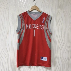 HOUSTON ROCKETS BASKETBALL SHIRT JERSEY CHAMPION TRACY McGRADY - Picture 1 of 10