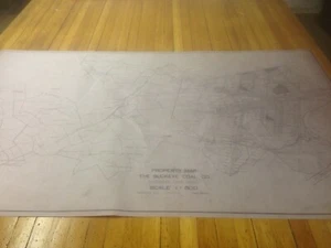 1920 Mappa della miniera di Nemacolin Carmichaels Greene County Pa - Foto 1 di 8