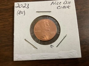 Centavo Lincoln Shield 2023, error de grieta de troquel como nuevo en Estados Unidos, estado sin circular - Imagen 1 de 3