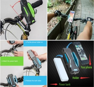 BICYCLE BIKE HOLDER Stand Mount Power Bank Battery For Smart Phone GPS iPhone - Image 1 of 4