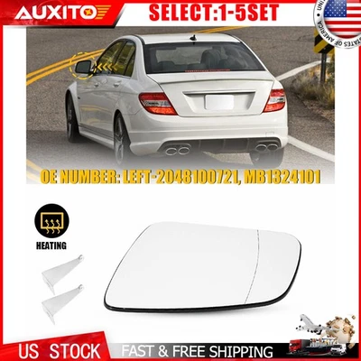 Espejo retrovisor térmico de vidrio para conductor para Mercedes Benz C300 C350 2008-2011 2048100721 1-5X Foto 1 de 4