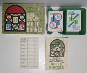 Vintage MILLE BORNES 1962 Kartenspiel komplett mit Handbuch & Box - Parker Brothers  - Bild 1 von 7