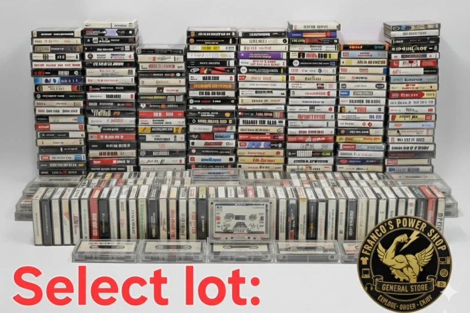 Lot of 64 Vintage Assorted Cassette Tapes Rock Pop Country 80s 90s Used VG+ - Image 1 of 1