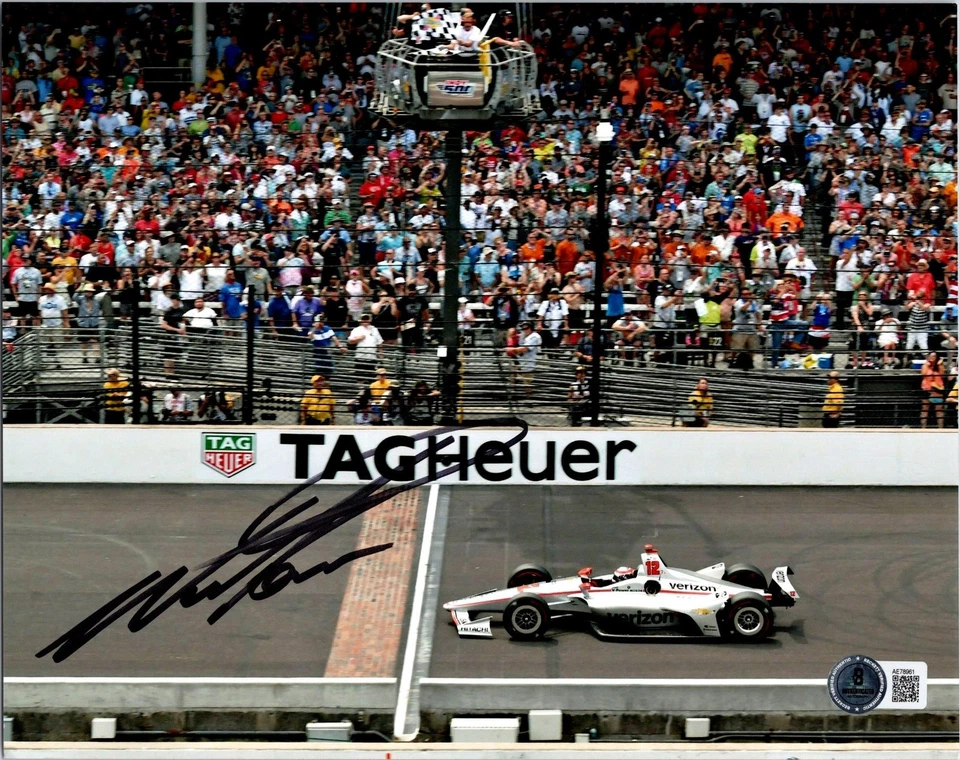 FOTO FIRMADA POR WILL POWER 8X10 BECKETT BAS CERTIFICADO DE AUTENTICIDAD INDY 500 GANADOR 3 Foto 1 de 1