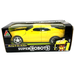 Bump & Go Action Car Super Robots Cars Transforming action Yellow - Picture 1 of 10