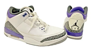 Jordan 3 Retro Dark Iris - Size 10 Retro Nike Air Basketball Shoes NBA Jumpman - Picture 1 of 7