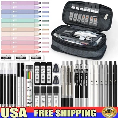 Conjunto de gomas de gel todo en uno para suministros de oficina escolares lápices resaltadores gomas de borrar nuevo Foto 1 de 4