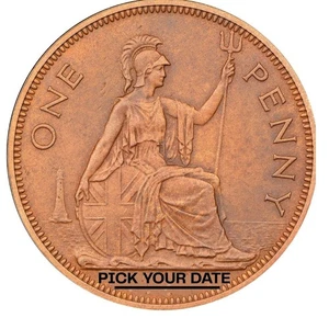 One Penny Coin from 99p  1900 - 1967 YOU PICK THE DATES - Picture 1 of 83