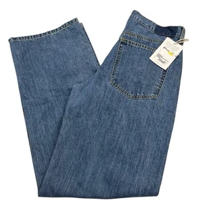 Etica Jeans Damen 27 Stanton Relaxed Wide Leg Eco Denim Button Fly Baggy Y2K - Bild 1 von 10