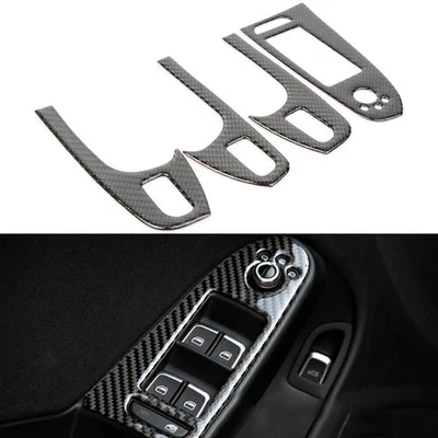 4 PIEZAS Interior Puerta Apoyabrazos Cubierta Tapicería Se Adapta a Audi A4 B8 2008-2014 2015 Nuevo Foto 1 de 4