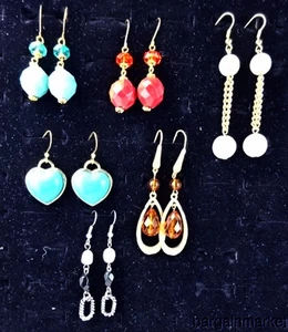 Lote de 6 pares de pendientes colgantes de moda nuevos estilos surtidos bisutería - Imagen 1 de 1