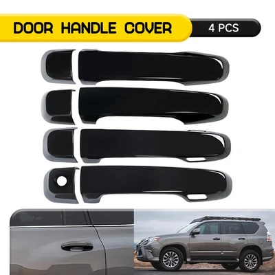 Cubierta de manija de puerta lateral negra brillante para Lexus GX460 2010-2022 Foto 1 de 4