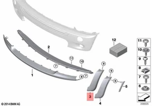 Genuine MINI COOPER R50 R52 R53 (04/07-08) FRONT BUMPER OUTER PLASTIC TRIM LEFT - Picture 1 of 1
