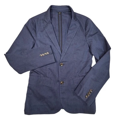 J Crew Crewcuts Boys Ludlow Suit Jacket Blazer Size 14 Navy Blue Stretch Wedding - Image 1 of 4