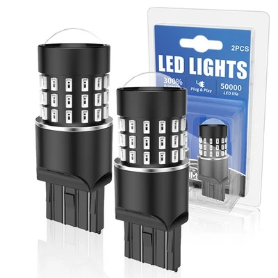 For Chevrolet Blazer 2019-2021 7443 7440 7444 T20 Red LED Brake Tail Light Bulbs - Image 1 of 4