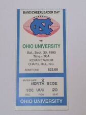 UNC Chapel Hill Ohio Ticket Stub University of North Carolina Football Sep 1995 