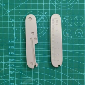 1 Paar Titan Messergriff Skalen für 91 mm Victorinox Schweizer Taschenmesser Neu - Bild 1 von 6