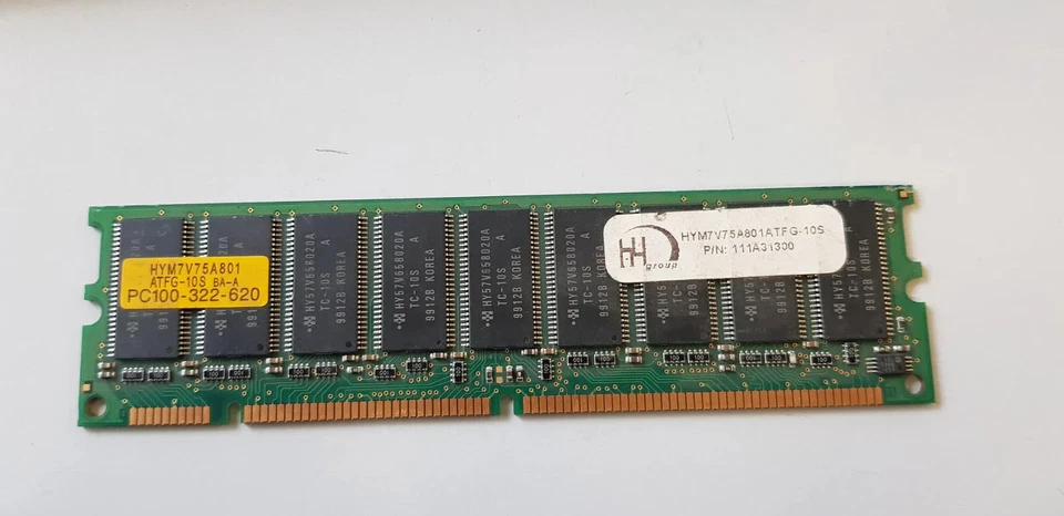 64MB 1RX8 SDRAM SDR SYNCH PC100 CL3 168PIN NON-ECC SINGLE RANK 8X8 8CHIPS - Image 1 of 1