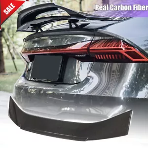 Alerón trasero de carbono real apto para Audi A7 S7 RS7 2019-2023 labio del ala del maletero - Imagen 1 de 12