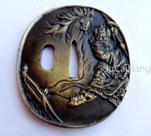 Legierung Exorzist Meister Tsuba/Schutz für japanisches Katana Wakizashi Schwert Beschlag - Bild 1 von 10