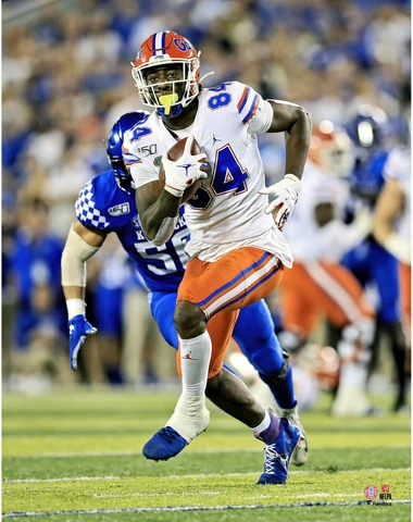 Kyle Pitts Florida Gators Unsigned Running Downfield Photograph Cover